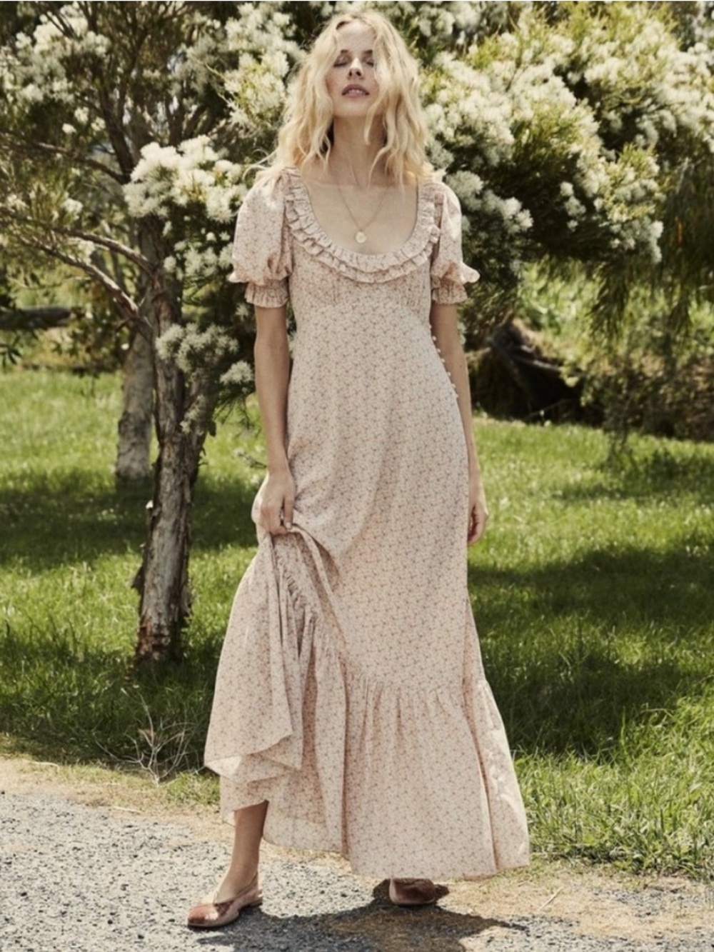 Doen Olive Maxi Dress Martha's Peach Garden